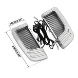 Motorcycle Fairing Lower Grills LED Turn Signal Light blinker For Harley Touring Road King Electra Glide FLHTK CVO Limited 14-23