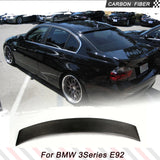Carbon Fiber Car Roof Window Spoiler Auto Wing Lip for BMW 3 Series E92 325i  Coupe 2007 - 2013 Car Rear Top Extension Spoiler