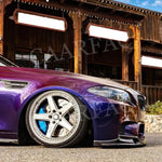 Carbon Fiber Car Front Bumper Lip Chini Spoiler Covers For BMW 5 Series F10 M5 Sedan 4 Door 3D Style 2012-2016 FRP Prime Protect