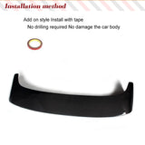 Carbon Fiber Car Roof Spoiler for BMW X5 F15 X5M 2014-2018 Roof Window Top Wing Lip Factory Outlet (Straight Line Carbon)