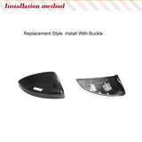 Dry Carbon Replacement Style Side Car Rearview Mirror Caps Covers for Audi R8 V10 GT RWD Car Side Mirror Caps