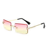 New Rimless Rectangle Sunglasses