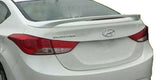 UNPAINTED GRAY PRIMER FOR 2011-2016 HYUNDAI ELANTRA 4DR Rear Spoiler W/LIGHT