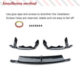 Real Carbon Front Bumper Lip Chin Spoiler For Toyota GR86 2022 2023 Front Lip Chin Guard Apron Front Spoiler Racing Body Kits