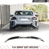 G87 Dry Carbon Rear Trunk Spoiler for BMW 2 Series G42 G87 M2 220i 230i Base M Sport Coupe 2022-2023 Car Rear Trunk Wing