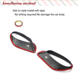 Dry Carbon Car Rear Side Fender Air Intake Scoops Vents Trim Air Vent CoversFor Porsche 911 991 Turbo S Coupe 2-Door 2014-2016