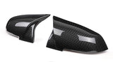 2 pieces Rearview Mirror Cover Cap Carbon Black for BMW Series 1 2 3 4 X M 220i 328i 420i F20 F21 F22 F23 F30 F32 F33 F36 X1
