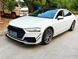 A7 Carbon Fiber Fibre Side Skirts Body Kits Fit For Audi A7 2019 2020 2021 2022 2024 Bodykit