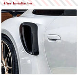 DRY Carbon Car Side Fender Vent Intake Covers Trims For Porsche 911 922 2-Door 2019-2022 Side Air Vent Trims Covers