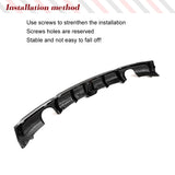 Carbon Fiber / FRP Rear Diffuser for BMW 3 Series F30 F35 M Sport 2012-2018 Car Rear Bumper Lip Spoiler Body Kit with Light