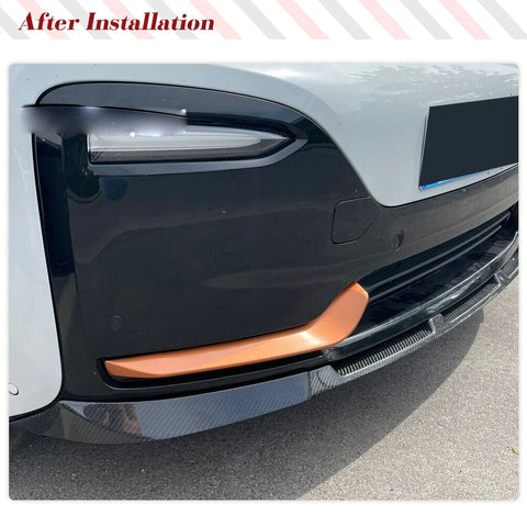 Car Front  Bumper Lip Spoiler for BMW i3 I01 Hatchback I3 2018 - 2020 Carbon Fiber Front Bumper Lip Chin Spoiler Car Body Kits