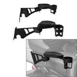 Adjustable Rear Passenger Arm Rests With Drink Holder Fit For Harley Touring Road King Street Glide 1997-2013 Motorcycle