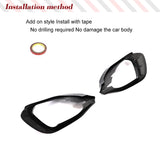 Prepred Dry Carbon Fiber Car Front Bumper Lip Air Vent Covers for Mercedes-Benz H247 GLA250 Sport GLA35 GLA45 AMG 2020 2021