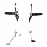 Motorcycle Front Rider Footpeg Pegs Pedal Bracket For Kawasaki Z900 2017-2024 2018 2019 2020