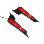 2xMotorcycle Rear Fender Led Side Lights Filler Panel Turn Signal Brake Lamp For Harley Touring Road King Street Glide 2014-Up