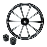 Motorcycle 18" 21" 23" 26" inch Front Wheel Rim Dual Disc with Hub For Harley Touring Road King Electra Street Glide 2008-2022