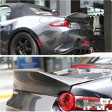 Car Trunk Spoiler Boot Lip Wing For Mazda MX5 ND 4th Generation 2016-2022 PU Spoiler Rear Trunk Spoiler Lip Cover Splitter