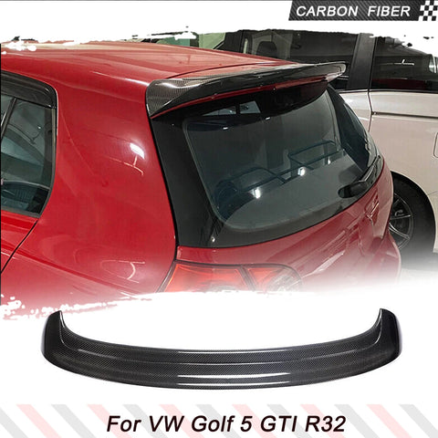 Carbon Fiber Car Trunk Racing Spoiler for Volkswagen VW Golf 5 V MK5 GTI/R32 Hatchback 2005-2009 Car Rear Boot Lid Highkick Wing