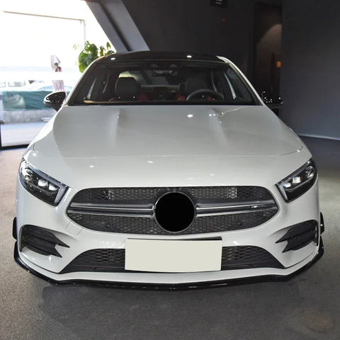 Front Bumper Diffuser Side Splitter Replacement Spoiler Lip Canards For Mercedes Benz A Class W177 A180 A200 A220 A35 AMG 2018+