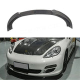 Carbon Fiber Front Bumper Lip Chin Side Splitters Apron Spoiler for Porsche Panamera 970 2010-2013 FRP Car Styling Accessories