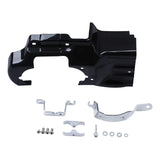 Motorcycle Engine Transmission Interface Cover For Harley Softail 2007-2017 Chrome Gloss Black