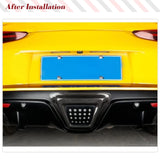 DRY Carbon Fiber Rear Tail Light Lamp Cover Trim Kit for Toyota Supra GR A90 MK5 2019-2024 Car Exterior Brake Light Stickers