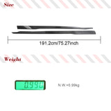 Carbon Fiber Car Side Skirts for Ford Mustang Dark Horse 2023 2024 Bumper Side Skirt Extension Lip Spoiler Body Kits Guards