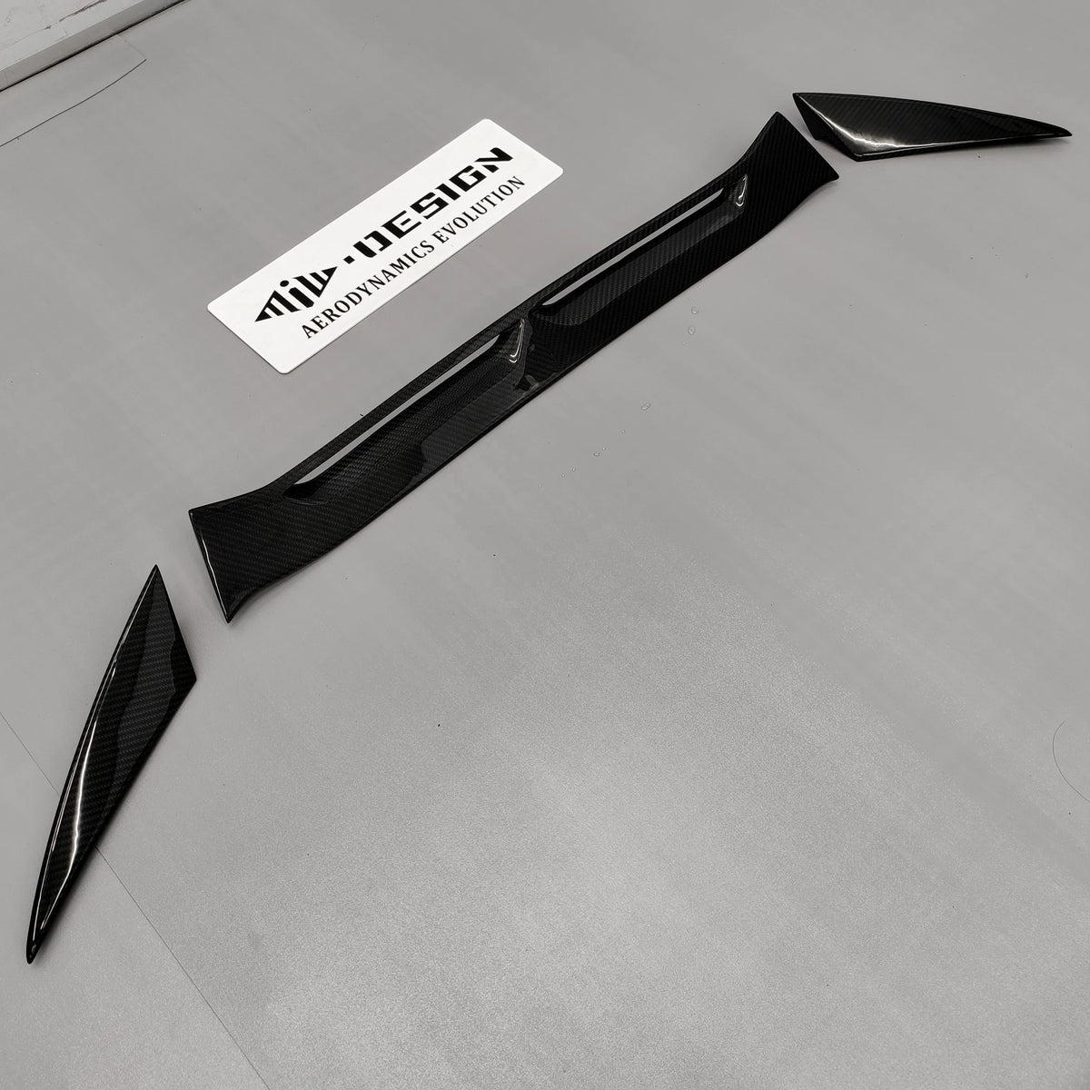 MIW Design Style Real Carbon Fiber Rear Trunk Lip DuckTail Wing Spoile ...