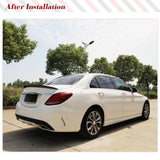 Car Rear Trunk Racing Spoiler for Mercedes Benz C-Class W205 C63 AMG Sedan 2015-2018 Carbon Fiber Car Rear Boot Highkick Wing