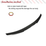 Carbon Fiber Trunk Spoiler for Audi A3 S3 RS3 2021-2024 Sedan Car Rear Trunk Lip Spoiler HighKick Rear Wing Spoiler Body Kits