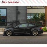 For BMW 1 Series E82 1M Coupe Sedan 2011-2018  Carbon Fiber / FRP Car Side Skirts Extension Lip Body Kits Apron Car Racing