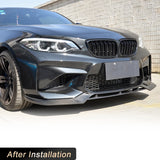 Carbon Fiber Front Bumper Lip Spoiler for BMW F87 M2 Coupe 2-Door 2016 2017 Car Racing Front Lip Chin Apron Protector Body Kits