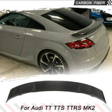 Car Rear Trunk Spoiler Boot Wing Spoiler For Audi TT TTS Sline TTRS For Audi TT TTS TTRS Coupe 2015-2021 Carbon Racing Wing Lip