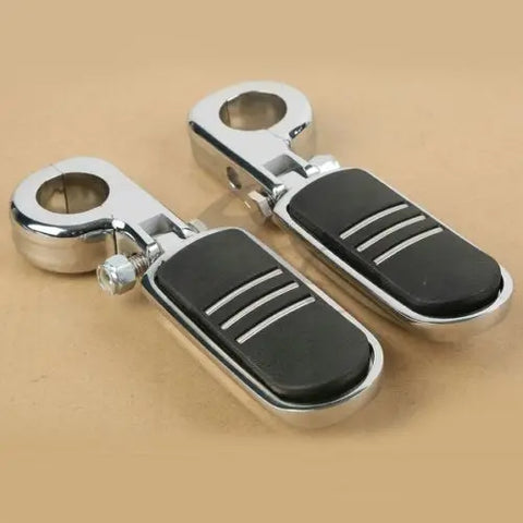 32mm Universal Highway Foot Pegs & Mount For Yamaha Kawasaki Suzuki Honda Harley