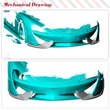 Prepreg Dry Carbon Fiber Front Splitters For McLaren 570 570S 570GT 2015-2020 Front Bumper Protector Canards Splitters Aprons