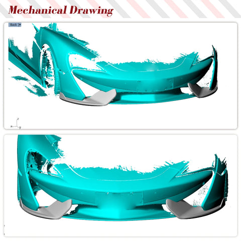 Prepreg Dry Carbon Fiber Front Splitters For McLaren 570 570S 570GT 2015-2020 Front Bumper Protector Canards Splitters Aprons