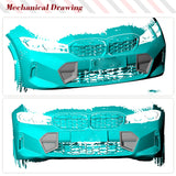 Carbon Fiber Car Front Bumper Vents Cover Splitters for BMW 3 Series G20 G28 M Tech LCI 2022 2023 Front Side Air Vents Spoiler