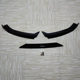 Car Front Bumper Lip Body Kit Spoiler Splitter Bumper Canard Lip Splitter For VW Polo MK6 GTI MPI TSI TGI 2017-2021 Tuning Black