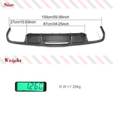 Carbon Fiber / FRP Car Rear Diffuser Lip Bumper Gaurd for CLS-Class Mercedes-Benz W218 CLS63 AMG CLS320 CLS350 Sedan 2015 - 2017