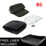 Motorcycle 10.7 Chopped Tour Pack Trunk Backrest Mount Rack Luggage For Harley Tour Pak Touring Road King Electra Street Glide