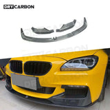 Front Bumper Lip Spoiler Splitters for BMW F06 F12 F13 M Sport 2012 - 2016 Carbon Fiber Bumper Chin Guard