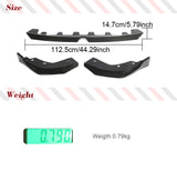 Real Carbon Fiber Car Front Lip for BMW 3 Series G20 330i LCI 2022 2023 Front Bumper Lip Spoiler Splitters Guards 3PCS Chin Lip