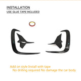 Car Rear Bumper Canards for BMW 8 Series G14 G15 G16 M Sport 2018 - 2021 M850i 4PCS Dry Carbon Fiber Rear Bumper Fins Splitters