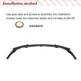 Front Bumper Lip Splitters for BMW X3M X4M F97 F98 LCI 2019-2022 Carbon Fiber Car Front Bumper Lip Chin Spoiler Splitters Guard