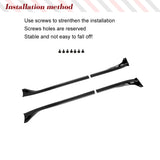 For Tesla Model 3 2023 2024 4PCS Car Side Skirts Side Bumper Extention Splitter Trims Body Kits ABS Glossy Black Racing Aerokits