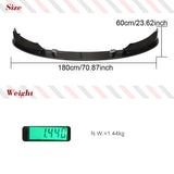 Car Front Bumper Lip Spoiler Splitters for BMW 8 Series G14 G15 G16 2018-2024 Prepreg Dry Carbon Front Lip Chin Apron Spoiler