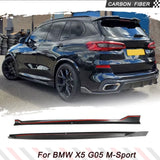 Carbon Fiber Car Side Skirts Extension Lips for BMW G05 X5 M Sport 2019-2022 Car Side Skirts Extension Lips Body Kits Blades