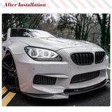 Carbon Fiber Front Bumper Lip Splitters for BMW 6 Series F06 F12 F13 M6 Base Sedan Convertible Coupe 2014-2017 Front Racing Kits