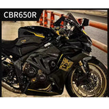 Real Dry Carbon Fiber Fairing Fit Honda CBR650R 2019-2023 Motorcycle Seat Side Body Filling Frame Spoilers Side Cowl Cover Panel