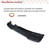 Car Rear Bumper Diffuser Lip Guard Spoiler for BMW 1 Series E87 M Tech M Sport Bumper 2007 - 2011 Carbon Fiber/FRP